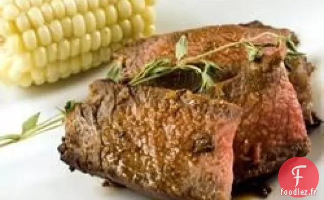 Steaks d'Entrecôte au Romarin et à l'Ail
