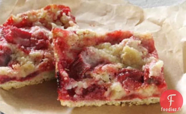 Barres de Rhubarbe Sans Gluten