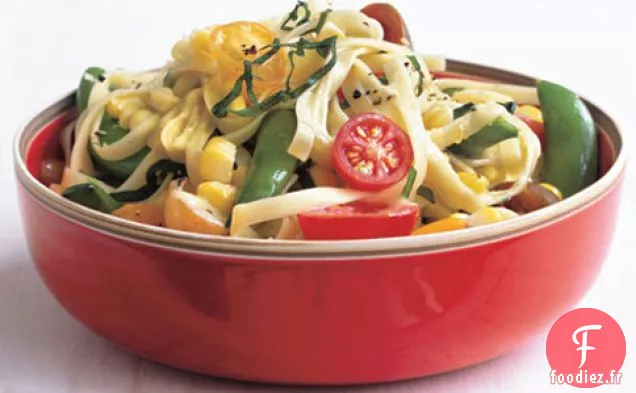 Linguine Avec Succotash D'Été