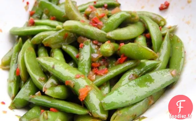 Dîner ce soir: Petits pois, Pâte de Chili et Menthe