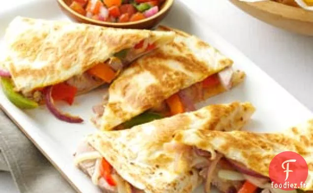 Quesadillas de Porc avec Salsa Fraîche