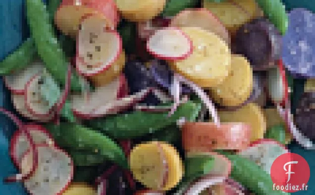 Salade de Pommes de Terre César aux Petits Pois Sucrés