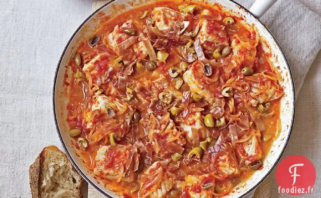 Ragoût de Poisson Catalan avec Mayonnaise au Pimentón