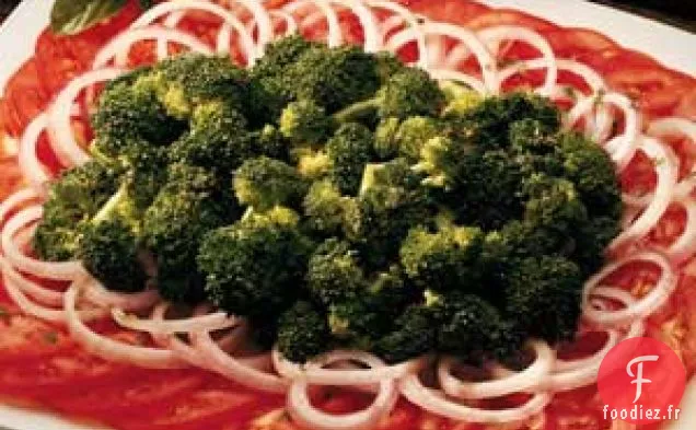 Assiette de Brocoli au Basilic/Tomates