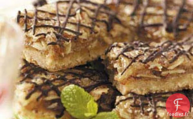 Barres d'Amandes Glacées au Chocolat