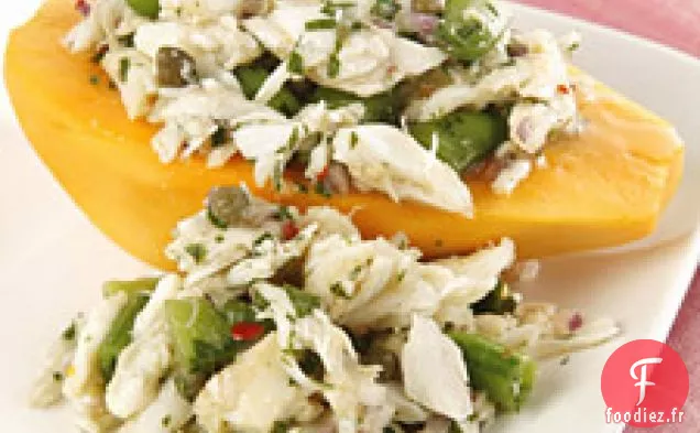 Salade De Papaye Dorée Et Crabe