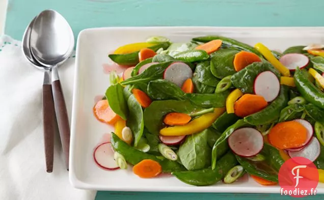 Salade de Pois Chiches aux Épinards et au Sucre