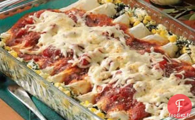 Enchiladas aux Épinards et Au Fromage