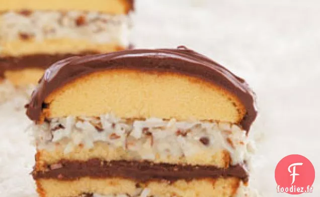 Gâteau Fourré à la Noix de Coco