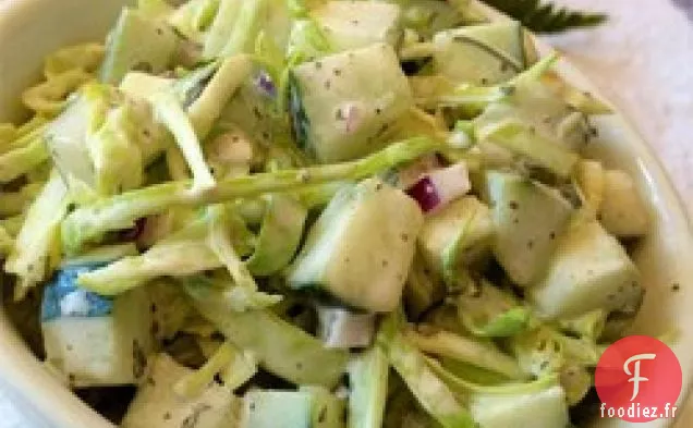 Salade de Chou Poivrée aux Concombres et Céleri
