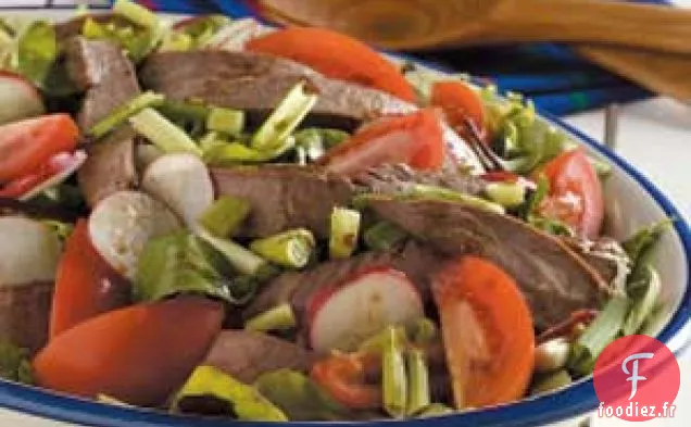 Salade de Bifteck de Flanc Grillé
