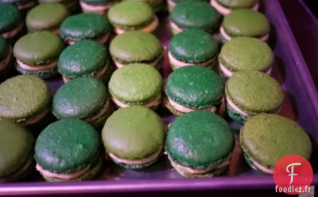 Macarons Frais aux Pois et à la Menthe