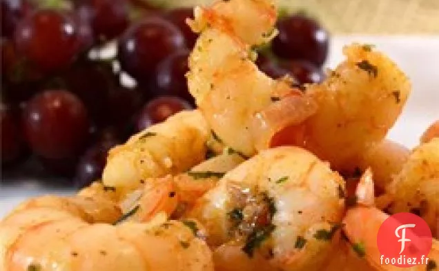 Crevettes Grésillantes au Xérès à l'Ail