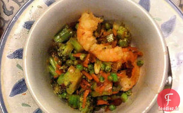 Sauté De Poulet, De Porc Ou De Crevettes Aux Agrumes Et Au Soja