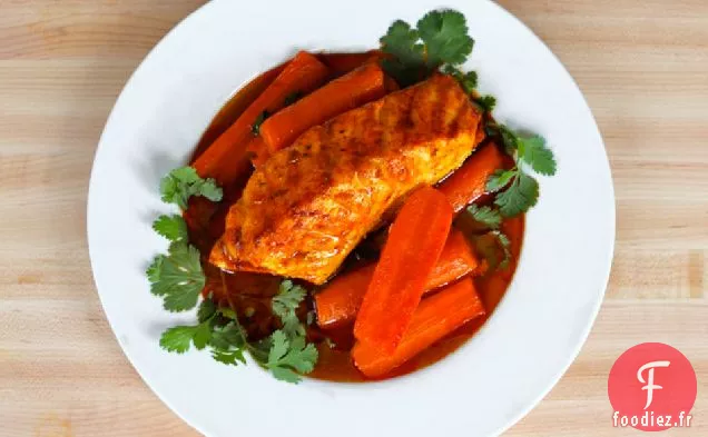 Poisson au Paprika Fumé aux Carottes