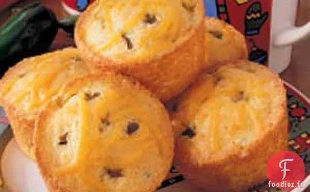 Muffins au Maïs au Piment Vert