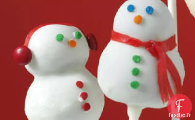 Cake Pops Bonhomme de Neige