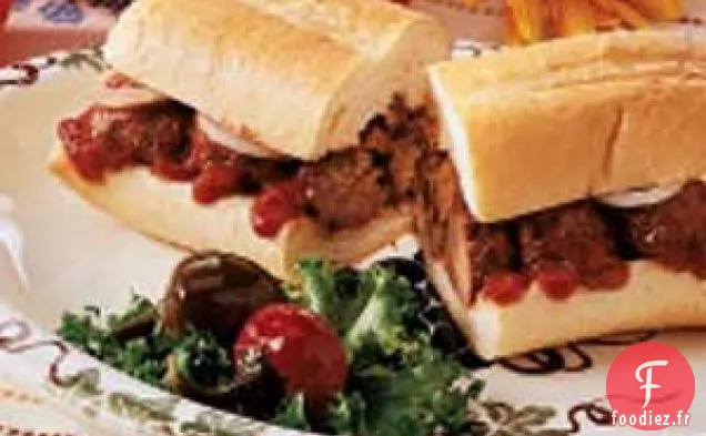 Sandwich pour amoureux des boulettes de viande