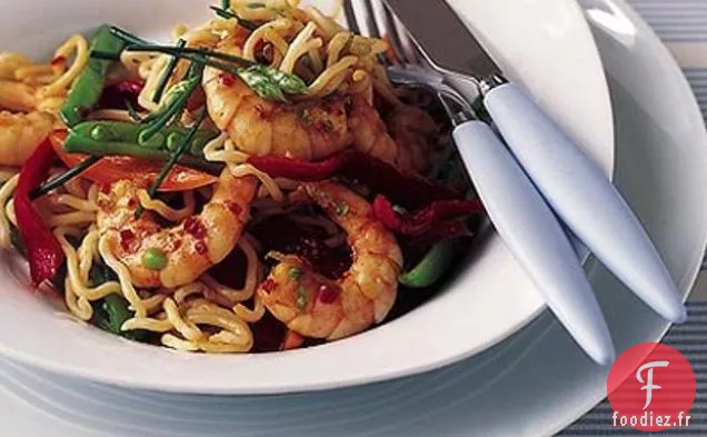 Nouilles aux Crevettes au Piment