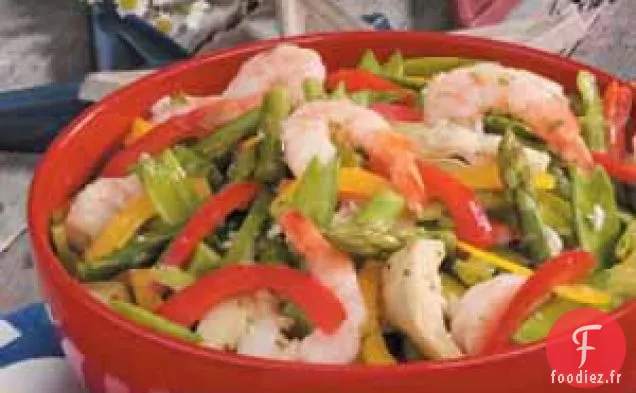 Salade de Crevettes aux Légumes