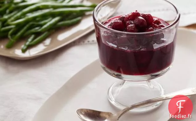 Chutney de Canneberges, Pommes et Gingembre