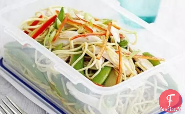 Nouilles Asiatiques au Concombre et au Poulet