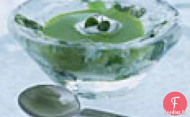 Bouillon de Pois Frais à la Crème de Citron