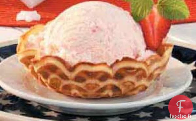 Crème Glacée à la Fraise Et à l'Orange