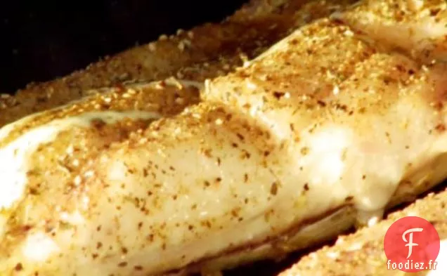 Sébaste sur la Demi-Coquille avec une Sauce à la Chair de Crabe au Beurre et au Citron