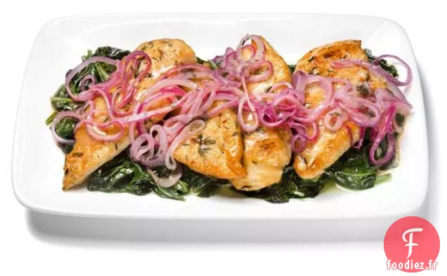 Poulet Citron-Oignon en Quatre Étapes