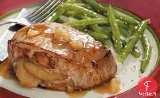 Côtelettes de Porc Gingembre-Pomme