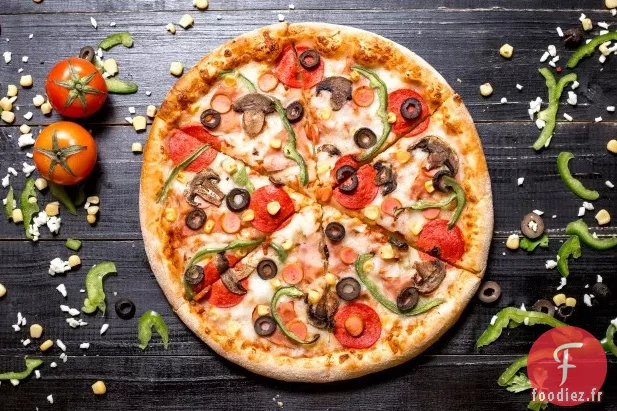 Pizza aux Courgettes