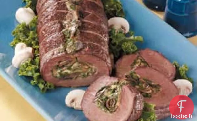 Filet de Bœuf Farci aux Champignons