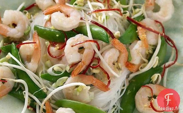 Salade de Crevettes Vietnamiennes et Nouilles en Verre