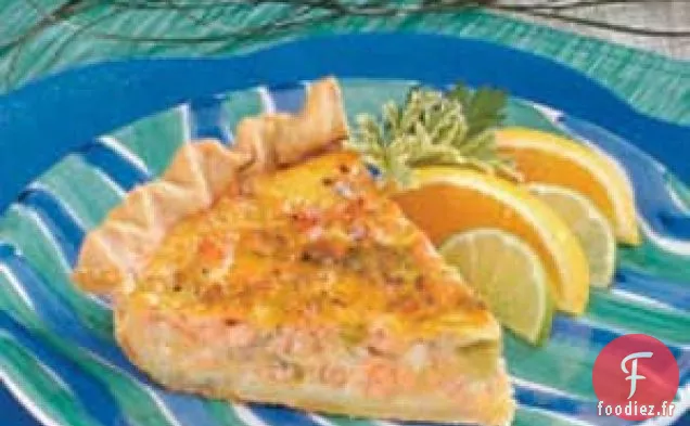 Quiche au Saumon au Cheddar