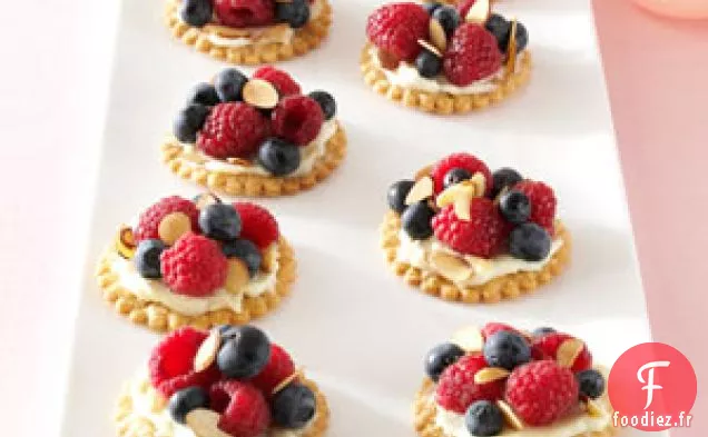Tartes Fraîches aux Baies et Amandes