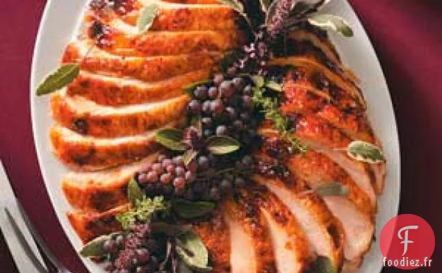 Poitrine de Dinde Glacée aux Abricots Dorés