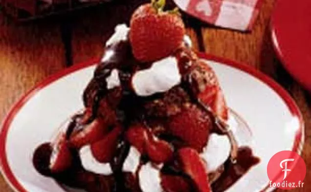 Shortcake au Chocolat et aux Fraises