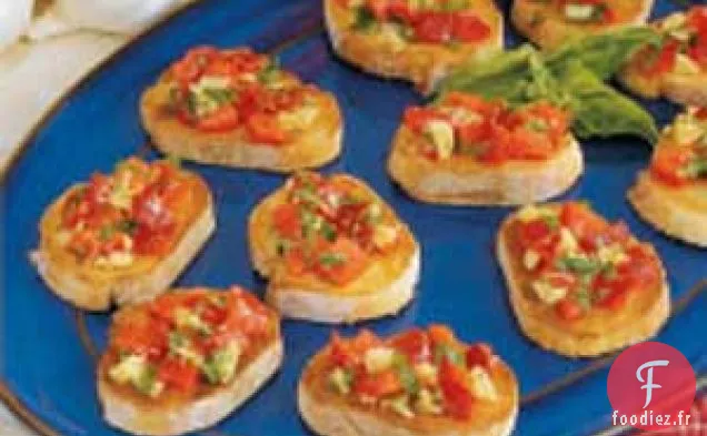Bruschetta au Poivron Rouge