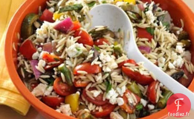 Salade d'Orzo aux Légumes Grillés