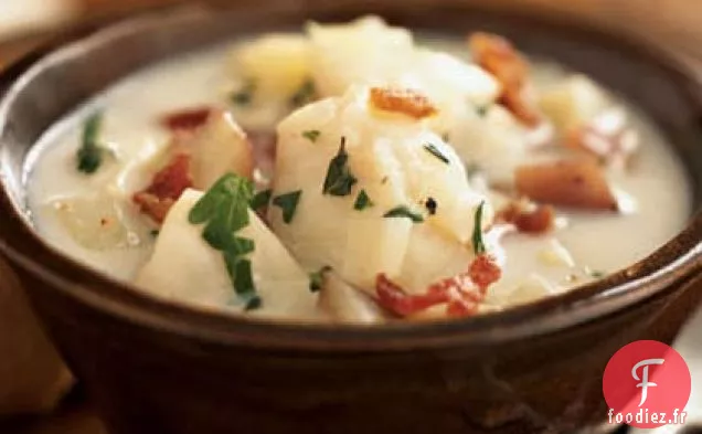 Chaudrée de Poisson aux Herbes et Pommes de Terre Rouges
