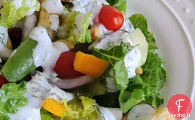 Salade De Légumes Avec Vinaigrette Crémeuse À L'Aneth