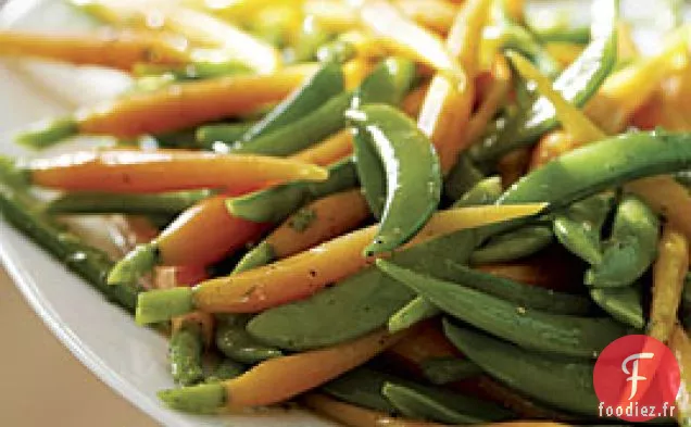 Pois Et Carottes Au Citron, À L'Aneth Et À La Menthe