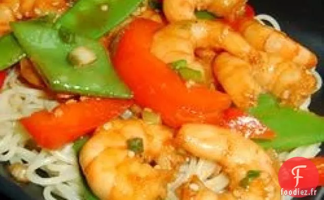 Sauté de Crevettes au Sésame