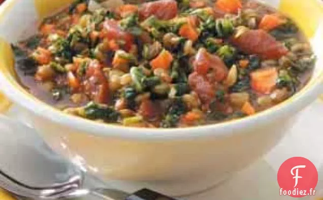 Ragoût de Lentilles aux Épinards