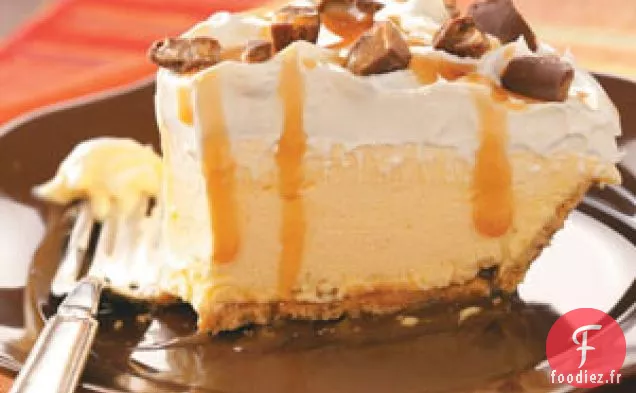 Tarte à la Crème Glacée au Caramel et à La Banane