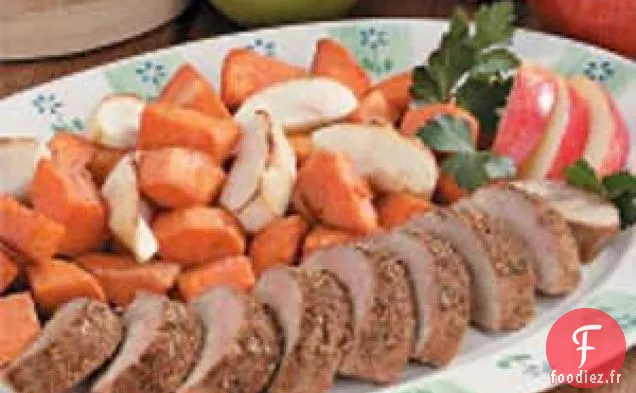 Porc aux Pommes et Patates Douces