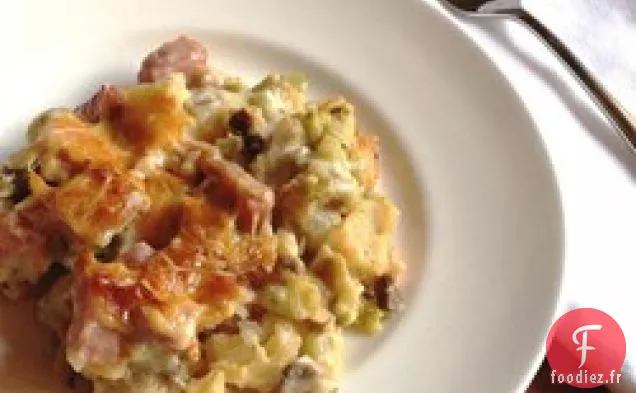 Casserole de Jambon, Pommes de Terre et Brocoli