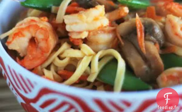 Linguine aux Crevettes Thaïlandaises