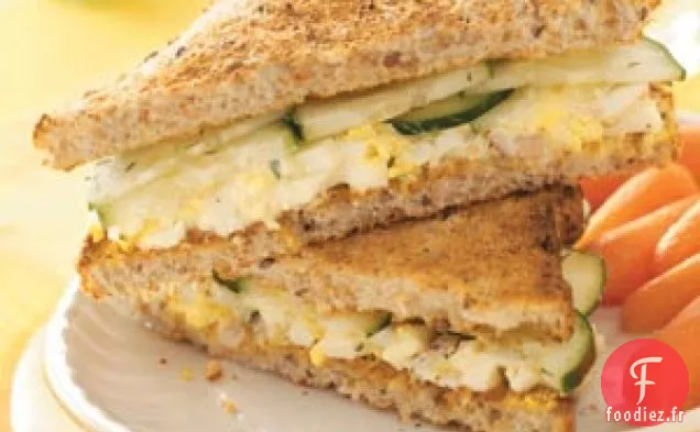 Salade aux Œufs et Sandwichs au Concombre